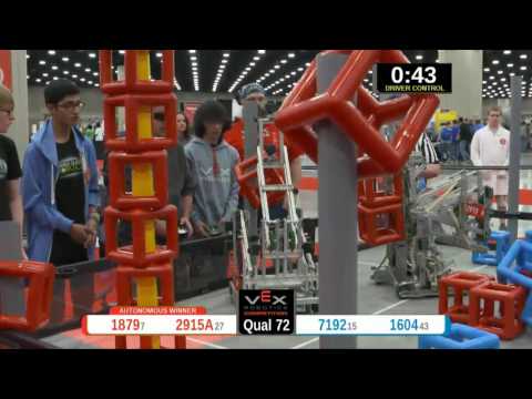 2015 VRC Sci Q72 - 1879 2915A vs 7192 1604 - 101 to 61 - VEX Worlds 2015 - Science Division