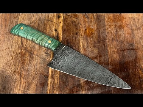 Forging a Chef Knife from eBay Damascus Pt. 2