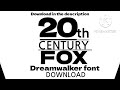 20th CENTURY FOX Dreamwalker Font