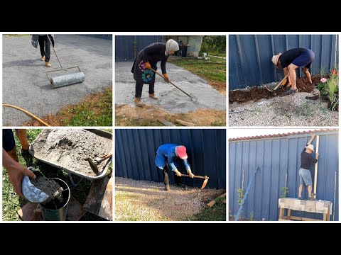 FARM LIFE ROUTINE/ BUDGET FRONT YARD MAKEOVER/FULL DIY PROJECT