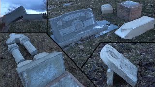 Vandals damage several Grantsville City Cemetery headstones