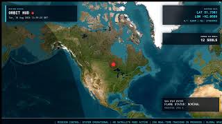 🛰️ ISS LIVE TRACKER 24/7 - HD Satellite Map & Space Weather Dashboard