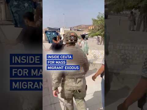 Inside Ceuta for mass migrant exodus #WorldNow