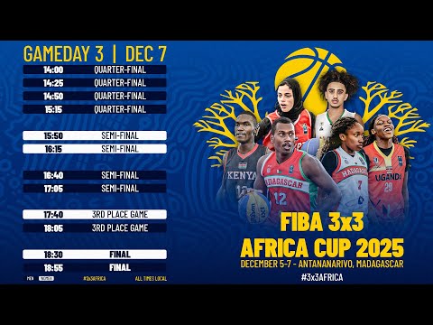 RE-LIVE | FIBA 3x3 Africa Cup 2025 | Finals | 3x3 Basketball