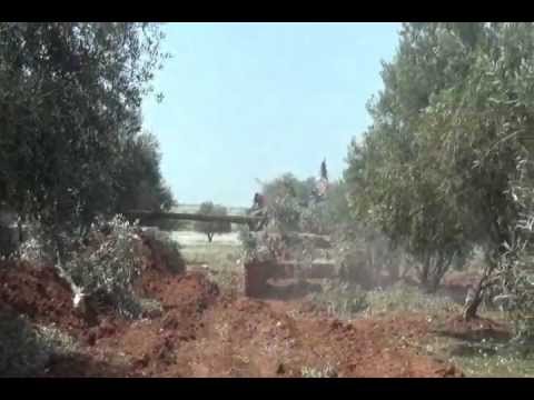 استهداف اللواء 38 بقذائف الدبابة من قبل جبهة النصرة في مدينة صيدا في ريف درعا