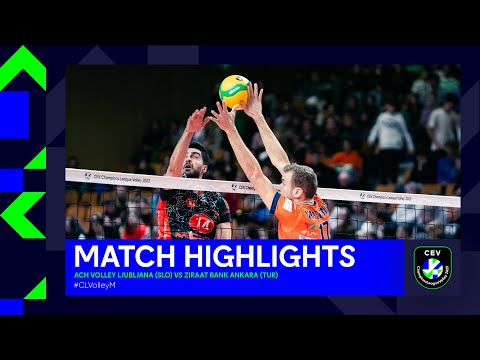 Highlights | ACH Volley LJUBLJANA vs. Ziraat Bank ANKARA | CEV Champions League Volley 2023