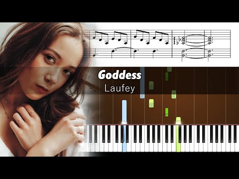 Laufey - Goddess - Accurate Piano Tutorial with Sheet Music