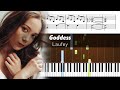 Laufey - Goddess - Accurate Piano Tutorial with Sheet Music