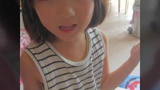 虹色の髪の毛にしたい五才