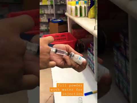 Water for injection with Antibiotics(Ceftriaxone Sodium) #shortsvideo #shorts