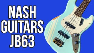 Video thumbnail for Nash Guitars JB63 Jazz Bass Demo by Shak's Bass Channel
