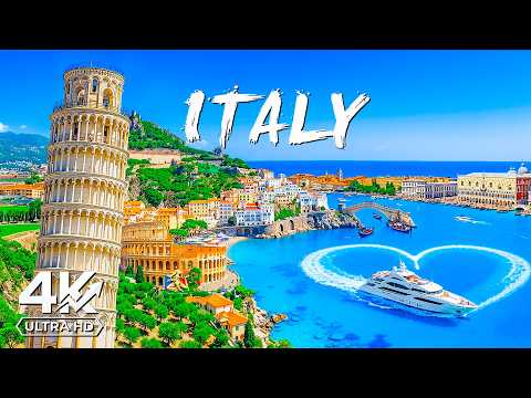 Italy 4K Aerial 🇮🇹 🚤 Amalfi Coast, Sicily Beaches, Capri Island & Mediterranean Paradise 🏝️