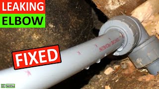 How to Fix a Leaking PolyPlumb Elbow Joint- PolyPlumb Polypipe Plastic Elbow Joint Leaking