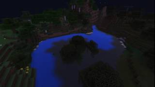 【マイクラwin10】湿地帯に突っ込んだ川が神秘的だった