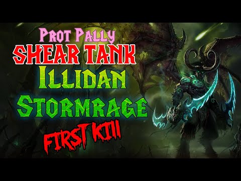 Illidan Prot Paladin Shear MT POV First Kill - TBC Classic