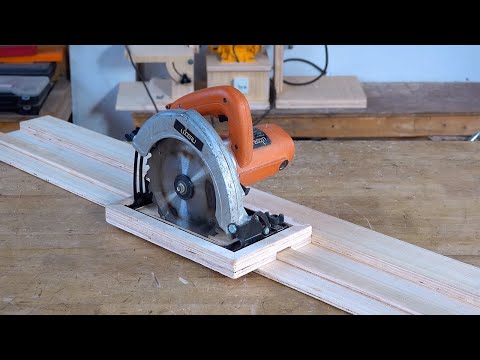 Making A Simple DIY Circular Saw Guide Rail - Best Circular Saw Ideas