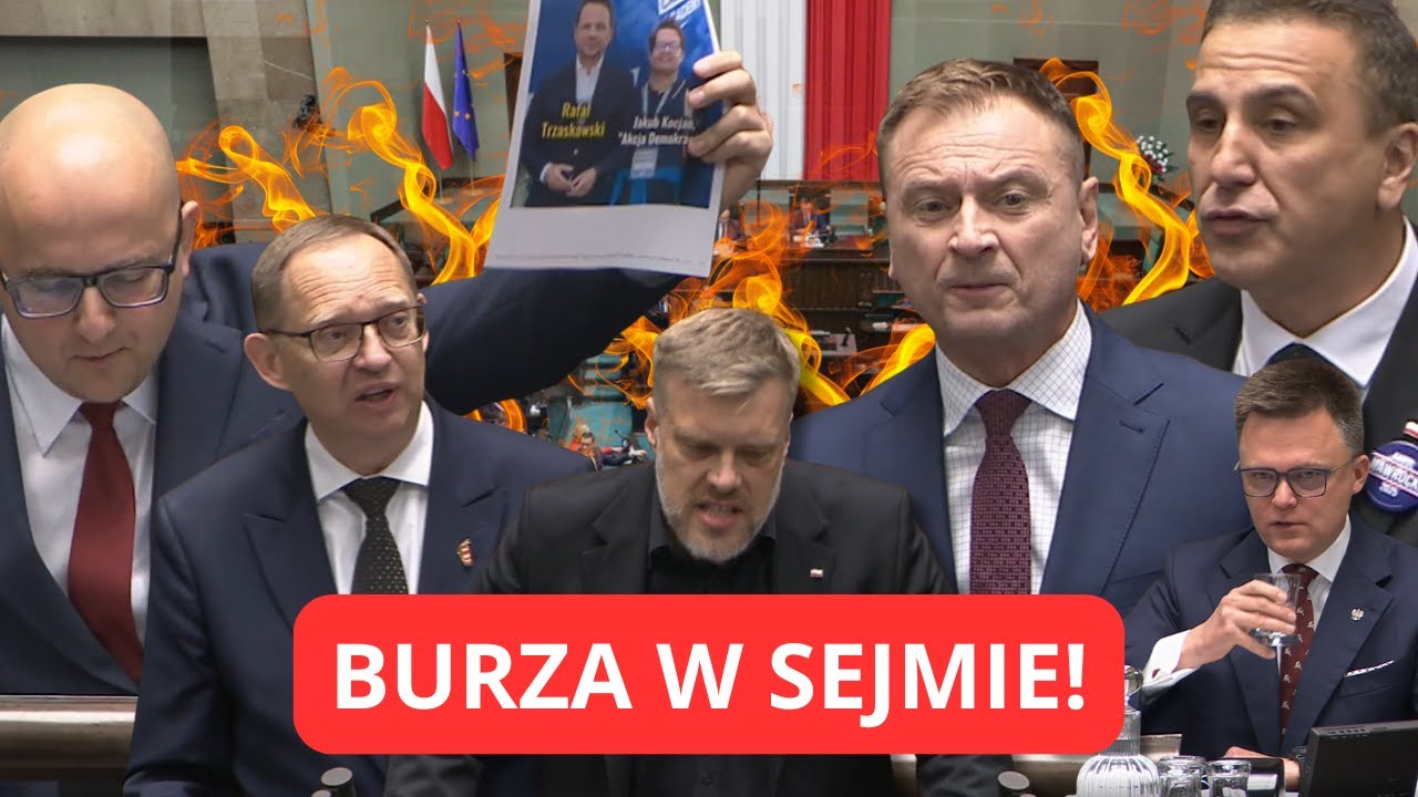 BURZA W SEJMIE na początku obrad!