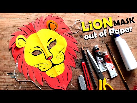 How to Make a Lion Mask with Paper | आसान तरीका शेर का मास्क बनाने का | #maskmaking