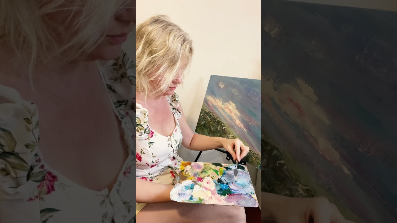 Landscape Painting: Creating Texture and Capturing the Magic of Sunset