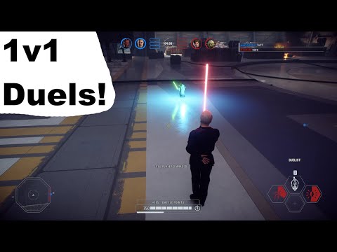 Star Wars Battlefront 2: (No Commentary) Hero Showdown 1v1 Duels Gameplay.