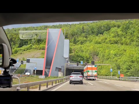 Durch den Belchentunnel - Unterwegs auf der A2 in der Schweiz