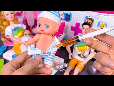 10 Minutes Satisfying with Unboxing Barbei Doll Doctor and Ambulance Playset ASMR | Review Toys