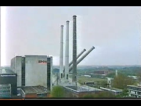 25 april 1998 werden de vijf pijpen van de Hunzecentrale [  Edon ] opgeblazen. " De Vief ]