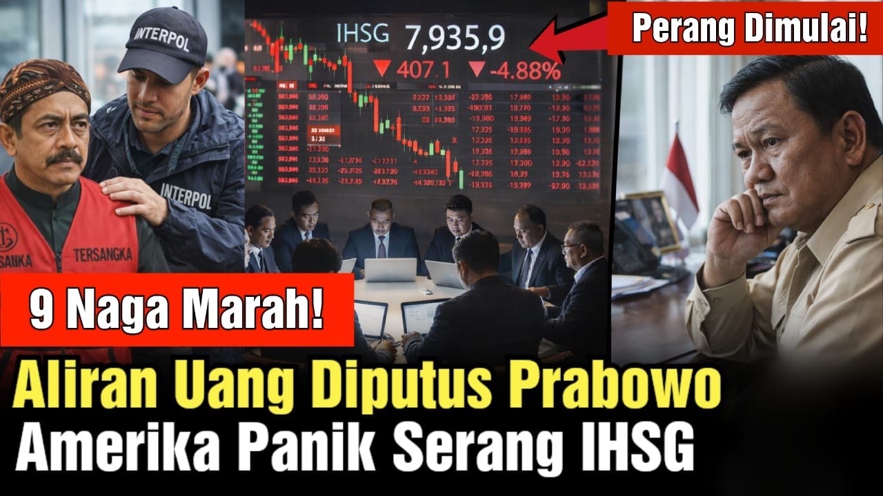 Bocor! Strategi Gila Prabowo Libas 9 Naga, MSCI Amerika Balas Hajar Pasar Saham RI