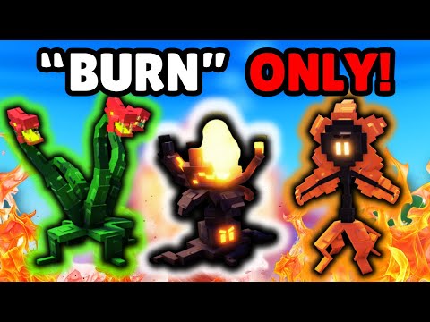 Our BURN UNITS ONLY TEAM Was BROKEN (BAD) In Garden Tower Defense!