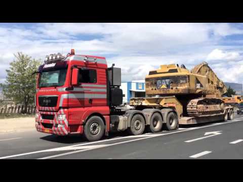 Transporting The Caterpillar 365C And 375 Excavators - Fasoulas Heavy Transports