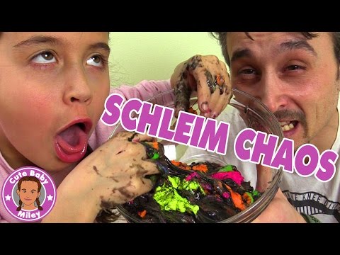 EKLIGES SCHLEIM CHAOS - Wir mischen verschiedene Schleimsorten - Slime mix | CuteBabyMiley