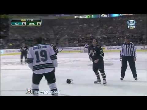 Joe Thornton vs Jamie Benn Feb 23, 2013