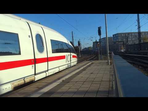 Abfahrt ICE 3 Doppeltraktion nach München Hbf in Ulm Hbf