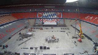 Download lagu Timelapse of preparing Allianz Arena for Linkin Park mp3