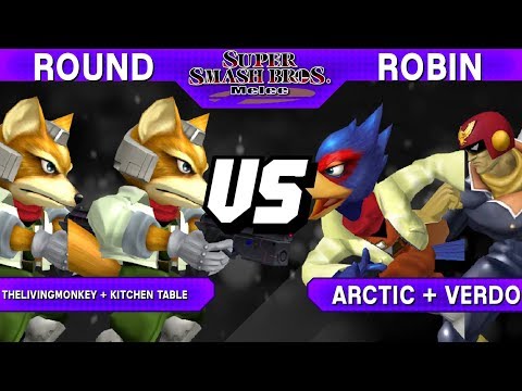 Smash Melee - livingmonkey + Kitchen Table (Foxes) vs Arctic + Verdo (Falco / Falcon) - S@LT 141 RR