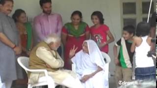 India election: Narendra Modi gets mothers blessin