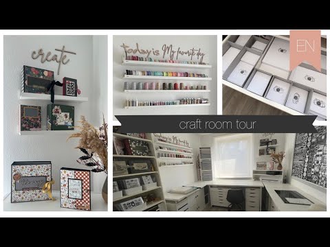 DE: Craft room room tour / organization / storage ideas / IKEA / Action / Craftelier new