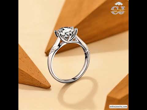 Sterling Silver Moissanite Ring product video