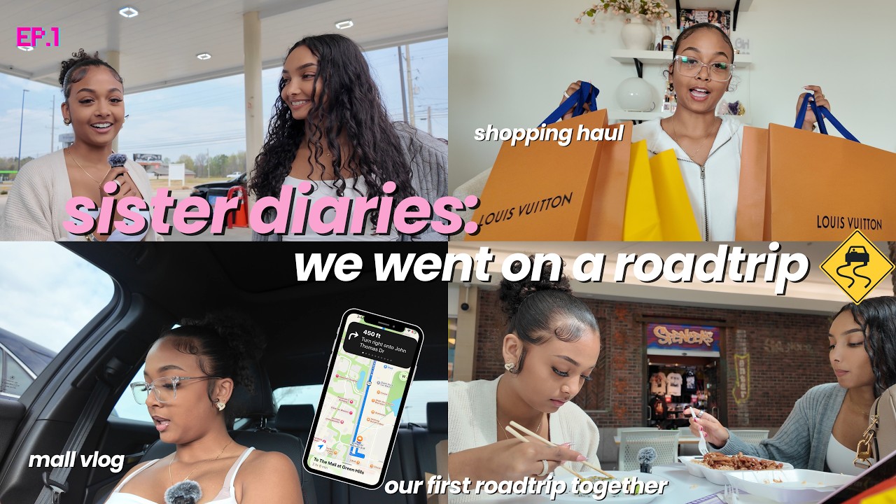 we went on a road trip + mall shopping vlog & haul 🛍️ | sister diaries
