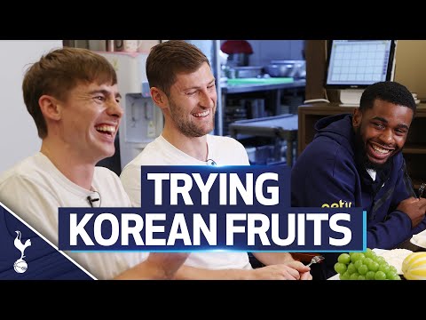 Ben Davies & Japhet Tanganga try REAL KOREAN FRUITS with the Korean Englishman 🇰🇷