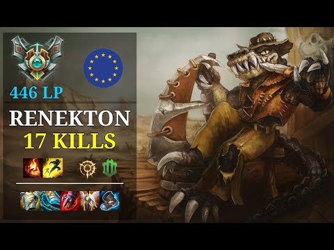 Renekton Mid vs Ekko - 17 kills - Dragane EUW Grandmaster (446 LP) Patch 11.6
