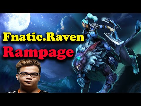 Fnatic.Raven 0 Death Carry Luna Rampage with Swift Blink - Pro Players Gameplay