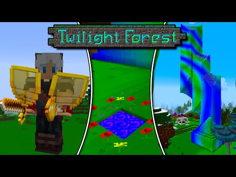 Minecraft: Twilight Forest - All Bosses, Items & Biomes (Mod Showcase)
