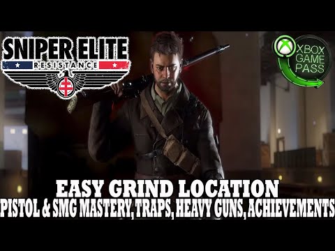 Sniper Elite Resistance | Farm Location | Pistol & SMG Masteries, Traps, Heavy Gun Achievement Guide