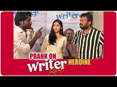 Prank On Writer Padmabhushan Heroine Tina | Ft. Suhas | Telugu Pranks | FunPataka Video
