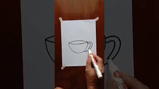 Download lagu Cara Mudah Gambar Cangkir #drawing #art #ytshorts mp3