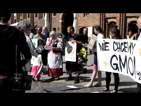 Protest przeciw GMO Toruń 20 sierpień 2011