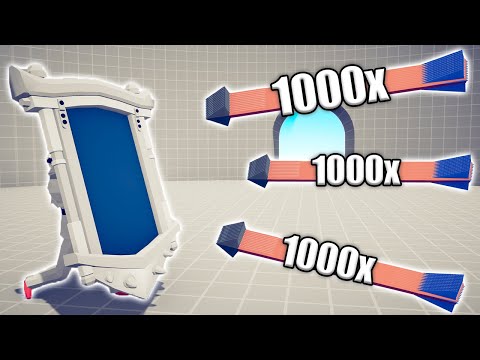 TAEKWONDO MIRROR SHIELD vs 1000x OVERPOWERED UNITS - TABS | Totally Accurate Battle Simulator 2023