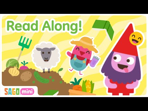 GARDEN & FARM ANIMAL Read Aloud for Kids 🌱🐷 | Read Along Stories for Kids | Sago Mini School
