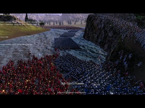 Spartans attack heavy fortified castle Protected by Knights | Ultimate Epic Battle Simulator :-)